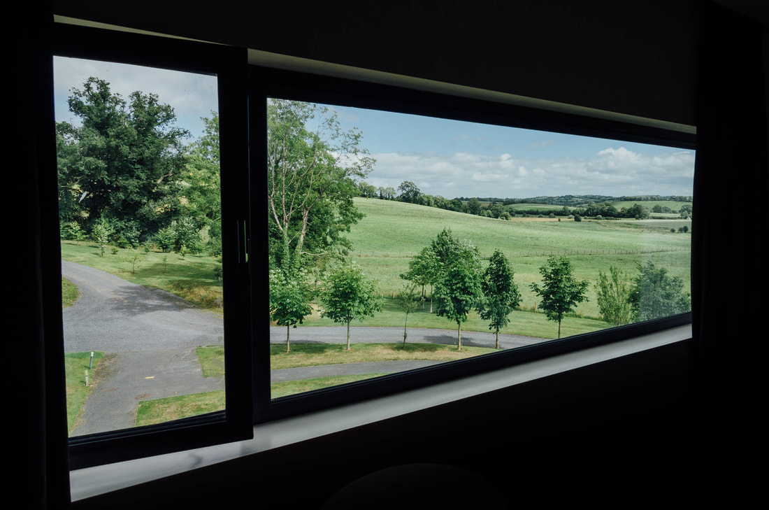 The view from a bedroom in Farnham Estate Hotel and Wedding Venue by Patrick Duddy Photography