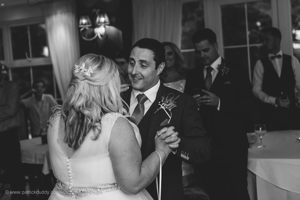 Bride and Groom on the dancefloor of The Red Door Country House after their civil ceremony in Donegal